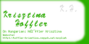 krisztina hoffler business card